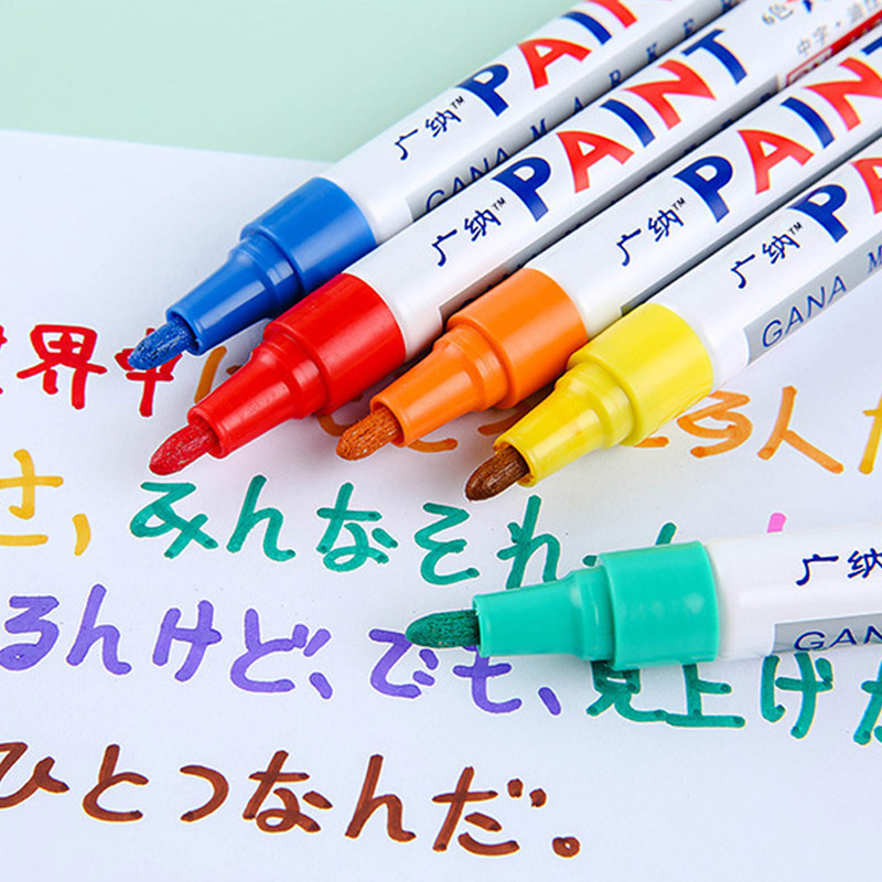 1 db vízálló olaj alapú jelölő színes tartós festékjelölő barkácsalbum Graffiti javítófesték jelölő