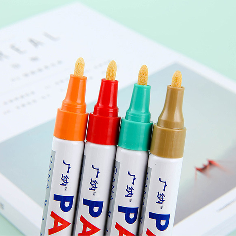 1 db vízálló olaj alapú jelölő színes tartós festékjelölő barkácsalbum Graffiti javítófesték jelölő