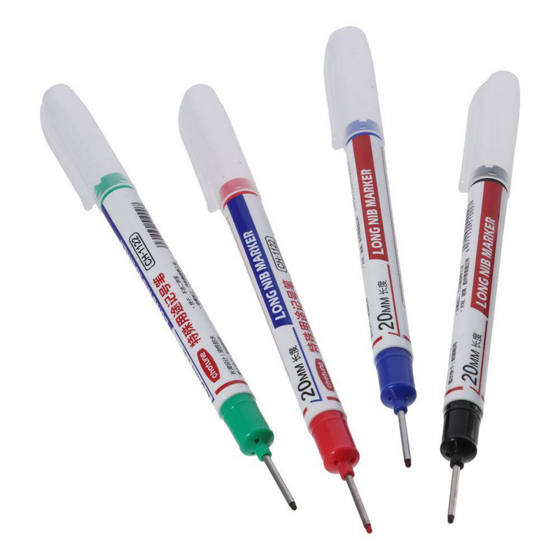 Többcélú mélylyukjelölő toll, hosszú orrú marker Mély fúrólyuk, hosszú, mechanikus asztalosipari színes toll famegmunkáláshoz