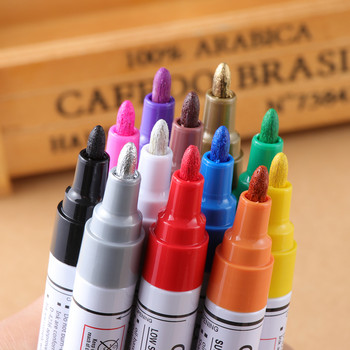 Σετ έγχρωμου στυλό 1 PC Αδιάβροχο λαστιχένιο μαρκαδόρο μόνιμου χρώματος στυλό Πέλμα ελαστικού αυτοκινήτου Περιβαλλοντικός δείκτης ζωγραφικής ελαστικών
