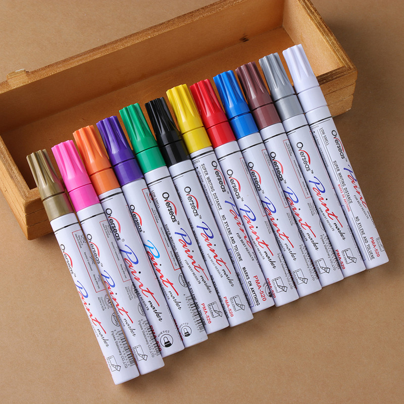 1 db színes toll készlet vízálló gumi tartós festék jelölő toll autógumi futófelület környezetbarát gumifestés jelölő