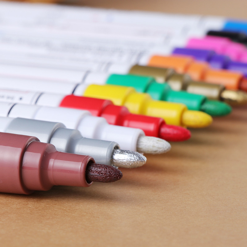 1 db színes toll készlet vízálló gumi tartós festék jelölő toll autógumi futófelület környezetbarát gumifestés jelölő