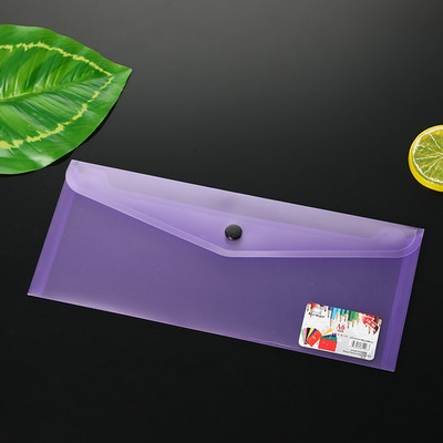 Műanyag gombos mappa tárolótáska boríték pattintható dokumentummappa-szervezővel, fagyos tárolómappa irodai kellékek