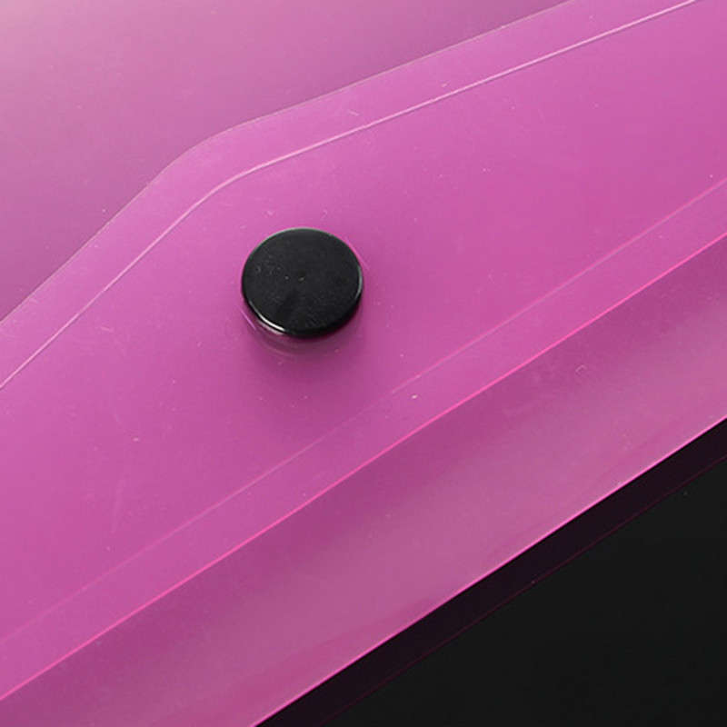 Műanyag gombos mappa tárolótáska boríték pattintható dokumentummappa-szervezővel, fagyos tárolómappa irodai kellékek