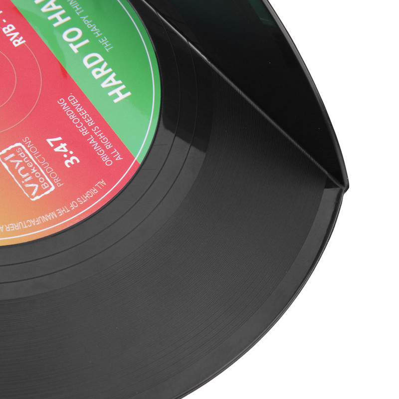 2бр. Творчески държачи за рафтове за книги във формата на винил Подаръци за офис в училище