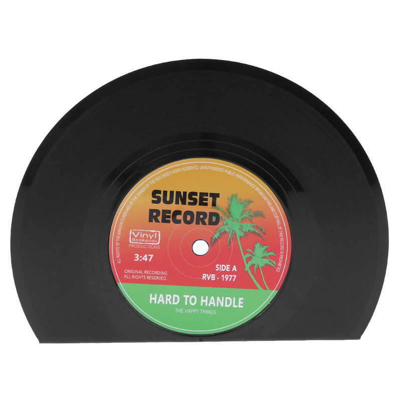 2бр. Творчески държачи за рафтове за книги във формата на винил Подаръци за офис в училище