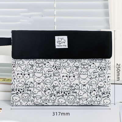 Φάκελος αρχείου Capybara Μεγάλης χωρητικότητας Cartoon Dog A4 Capybara Storage Bag Πλένεται ύφασμα Δοκιμαστικό χαρτί Capybara File Organizer