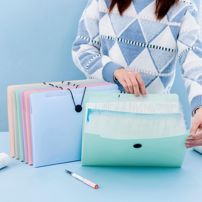 Fájlszervező Morandi színes orgona mappa hordozható vizsgapapír bolt Hasznos A4 250 lapos asztali iratrendező