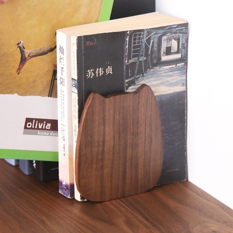 Stolni držač za knjige Drveni umjetnički držač za knjige Držač za časopise Donji dio željeznog postolja Ukrasi za kućni ured