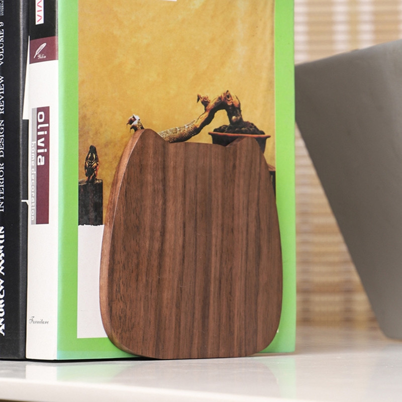 Stolni držač za knjige Drveni umjetnički držač za knjige Držač za časopise Donji dio željeznog postolja Ukrasi za kućni ured