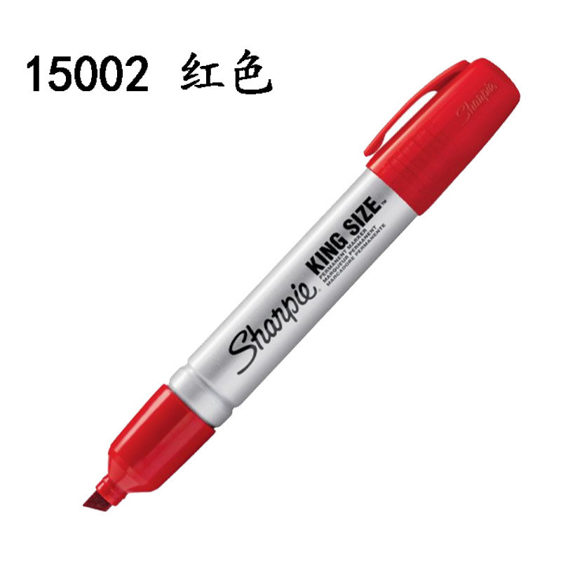Sharpie King méretű állandó markerek 5-8 mm vésőhegy fekete kék piros munkához ipari műanyag fa kő fólia fém bőr