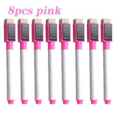 8 vnt Spalvinga lenta mokytojai Juoda mėlyna mokyklos klasės rašiklis sausas baltas lentos žymekliai Trintukas mokinių vaikų piešinys