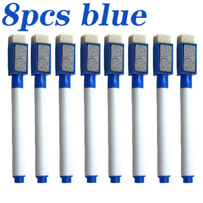 8 vnt Spalvinga lenta mokytojai Juoda mėlyna mokyklos klasės rašiklis sausas baltas lentos žymekliai Trintukas mokinių vaikų piešinys