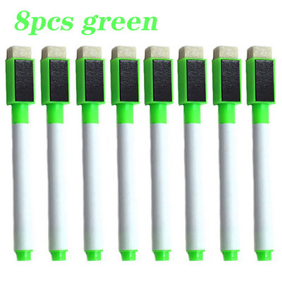 8 vnt Spalvinga lenta mokytojai Juoda mėlyna mokyklos klasės rašiklis sausas baltas lentos žymekliai Trintukas mokinių vaikų piešinys