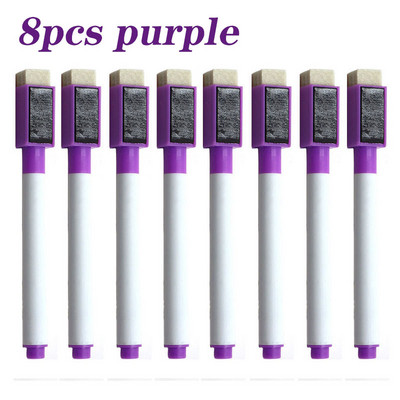 8 vnt Spalvinga lenta mokytojai Juoda mėlyna mokyklos klasės rašiklis sausas baltas lentos žymekliai Trintukas mokinių vaikų piešinys