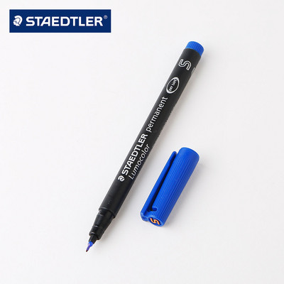 Staedtler 313/317/318 Lumocolor nuolatinis žymeklis SMF veltinio antgalis, vandeniui atsparus rašymas, skirtas CD grafiti metaliniams stikliniams biuro reikmenims