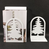 2 db karácsonyfa könyvvégek nehéz könyvállvány polc könyvtartó vasaló könyvtartók állvány vasaló otthoni íróasztal