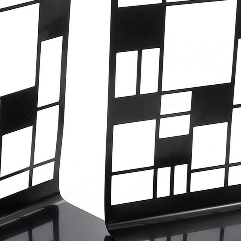 2 db kreatív famintás könyvtartó, tartós, masszív vas könyvesállvány otthoni iskolai dekorációhoz