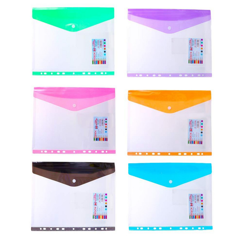 Pattintható záródású pénztárca átlátszó cipzáras táska Tárolótáska A4-es irattartók Dokumentumrendező Teszt papírtartó Dokumentumtáska