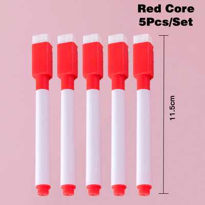 5db/készlet Törölhető tábla jelölőtoll Színes fehér tábla toll Graffiti színes toll Irodai iskolai művészeti jelölő irodaszerek