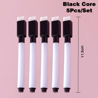 5db/készlet Törölhető tábla jelölőtoll Színes fehér tábla toll Graffiti színes toll Irodai iskolai művészeti jelölő irodaszerek
