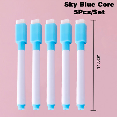 5db/készlet Törölhető tábla jelölőtoll Színes fehér tábla toll Graffiti színes toll Irodai iskolai művészeti jelölő irodaszerek