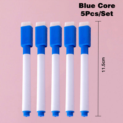 5db/készlet Törölhető tábla jelölőtoll Színes fehér tábla toll Graffiti színes toll Irodai iskolai művészeti jelölő irodaszerek