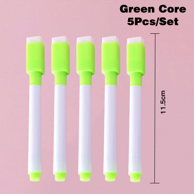 5db/készlet Törölhető tábla jelölőtoll Színes fehér tábla toll Graffiti színes toll Irodai iskolai művészeti jelölő irodaszerek