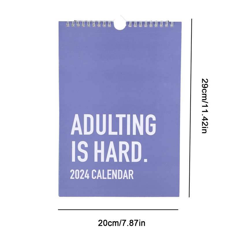 A FELNŐTTSÉG KEMÉNY 2024-ES NAPTÁR 12 hónapos ütemterv Papírnaptár Szép kakilni Vicces Ajándék Kezdőlap