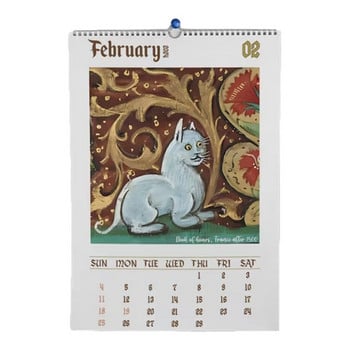 Ugly Medieval Cats Calendar 2024 Wall Funny Monthly Calendar Planner Wall Hanging Monthly Calendar Μοναδικά δώρα για τους λάτρεις της γάτας