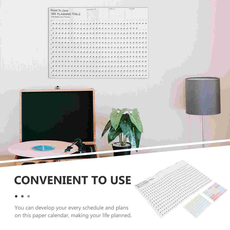 Veliki kalendar za 2024. godinu Zidni Novi godišnji dnevni planer List papir Dnevni plan Godišnje viseće planiranje Tjedni raspored