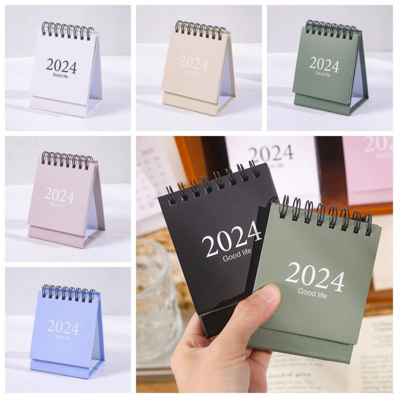 2024-es mini asztali naptár asztali álló naptár a napi ütemterv megtervezéséhez