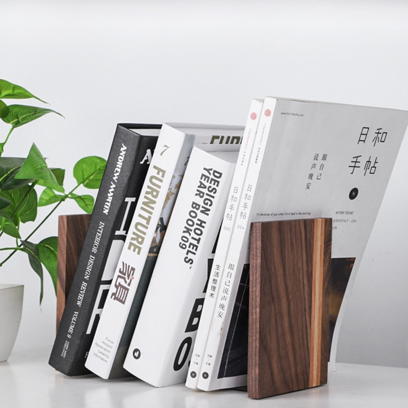 Βαρέως τύπου Ξύλινο Βιβλιοθήκη με Μεταλλική Βάση Περιοδικό Βιβλιοθήκη Βιβλιοθήκη Δώρο Βιβλιοθήκη Γραφείο Διακοσμητικά για Φοιτητές Dropshipping