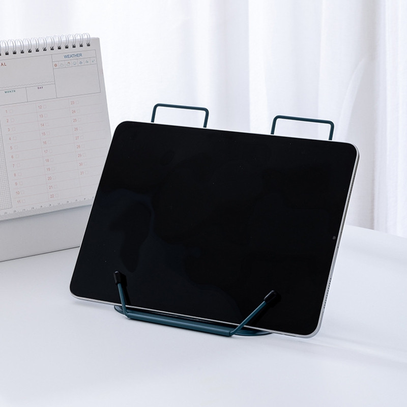 Метален държач за книги Регулируема поставка за четене Поставка за рецепти Поставка за кухненска книга за дете, ученик, подарък за рожден ден