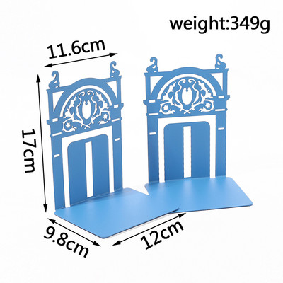 2db Exquisite fém könyvtartók Nagy teherbírású könyvtartók könyvespolcokhoz Otthoni irodai könyvtartók férfiaknak Női dekoratív könyvespolcok