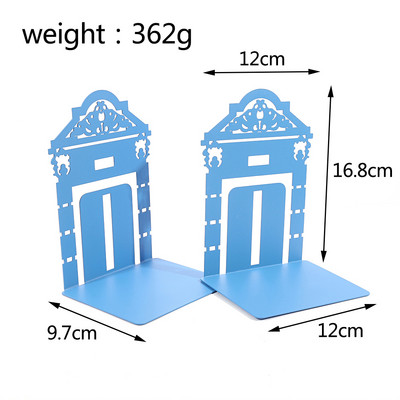 2db Exquisite fém könyvtartók Nagy teherbírású könyvtartók könyvespolcokhoz Otthoni irodai könyvtartók férfiaknak Női dekoratív könyvespolcok