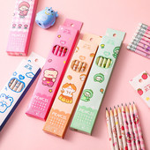 10 tk/karp puidust pliiatsid, armsad Kawaii multifilmid HB pliiats-visand Joonistus kirjatarbed õpilaste kooli kontoritarbed lastele