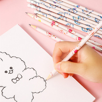 10 τεμ./Κουτί Ξύλινα μολύβδινα μολύβια Cute Kawaii Cartoon HB Pencil Sketch Σχέδιο Γραφική ύλη Μαθητική Σχολική προμήθειες γραφείου για παιδιά
