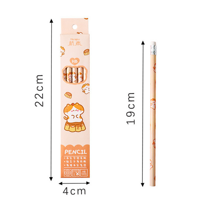 10 τεμ./Κουτί Ξύλινα μολύβδινα μολύβια Cute Kawaii Cartoon HB Pencil Sketch Σχέδιο Γραφική ύλη Μαθητική Σχολική προμήθειες γραφείου για παιδιά