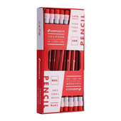 SUNWOOD 5783 Hatszögletű HB diákceruza radírral Lucky Red 20 dobozonként Egységár dobozonként