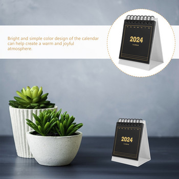 2024 Small Desk Calendar Έτος The Dragon Desktop Calendar Stand Up Ημερολόγιο Μηνιαίο Desk Pad Αγγλικό Ημερολόγιο