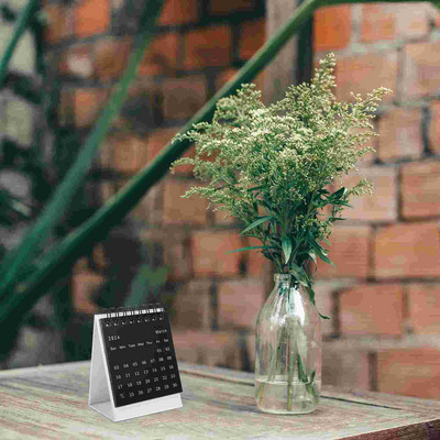 2024 Small Desk Calendar Έτος The Dragon Desktop Calendar Stand Up Ημερολόγιο Μηνιαίο Desk Pad Αγγλικό Ημερολόγιο