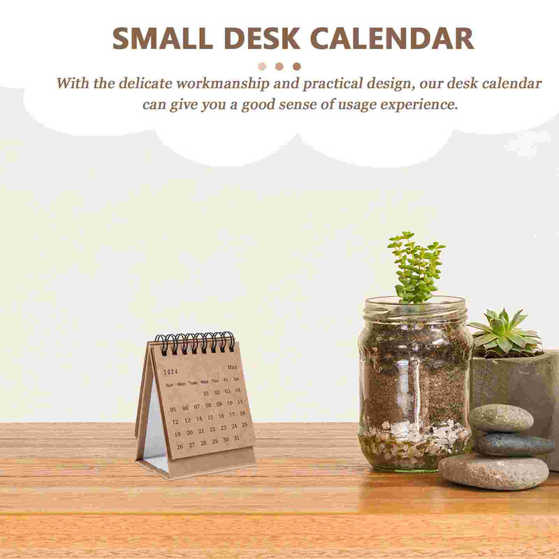 2024 Small Desk Calendar Έτος The Dragon Desktop Calendar Stand Up Ημερολόγιο Μηνιαίο Desk Pad Αγγλικό Ημερολόγιο
