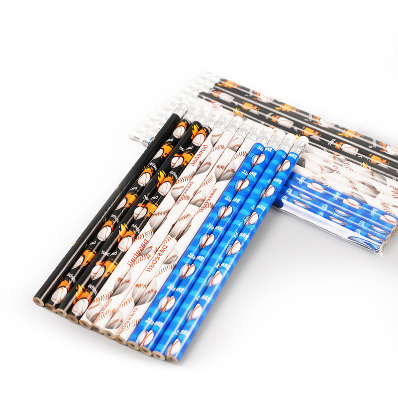 24 τμχ Αθλητικό ποδόσφαιρο μπέιζμπολ Θέμα πάρτι γραφής Μολύβια HB για παιδιά Μπομπονιέρες για πάρτι γενεθλίων για αγόρια Σχολικές ανταμοιβές Pinata Fillers