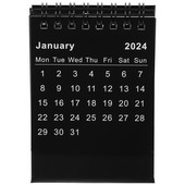 Väike kalender 2024 mini kirjutuslaud igapäevaselt seisev kaasaskantav plaanija, mugav töölaua sisekujundus