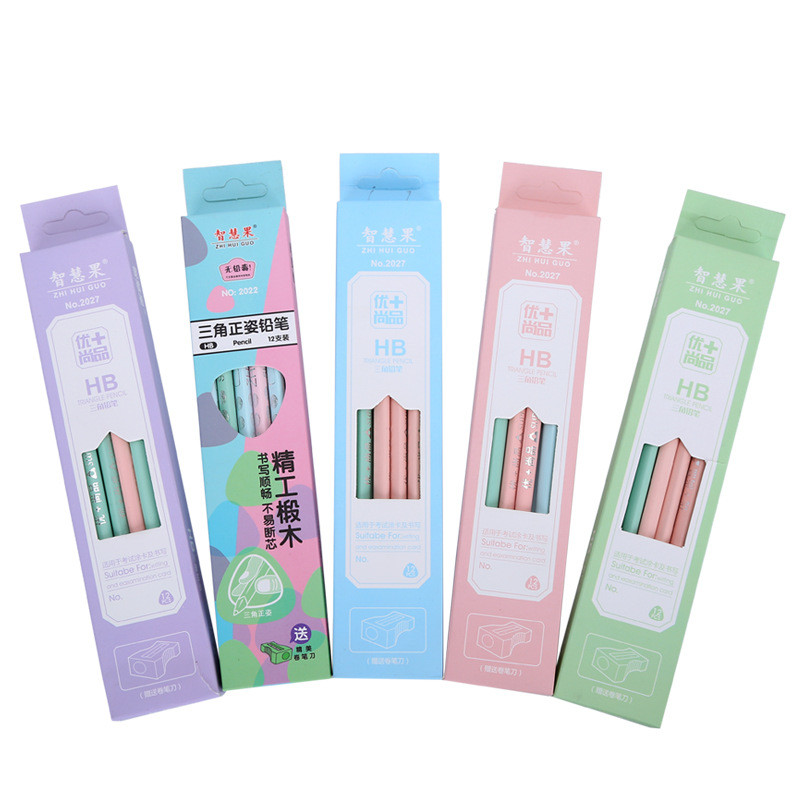 12db diák normál ceruza diák iskolai toll környezetbarát fahéj HB ceruza tanulási irodai kellékek