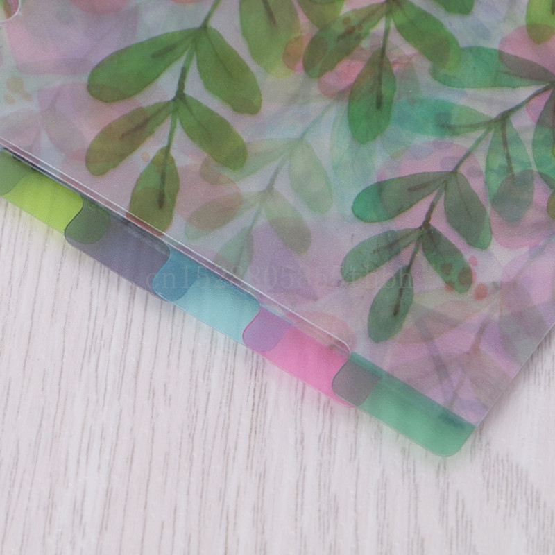 A5 A6 A7 Catoon skaidraus skirstytuvo rodyklės puslapiai Klasifikuotas rūšiuotojas 6 skylių segtuvui