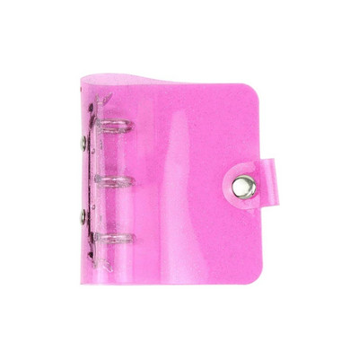 A5 A6 A7 Mini Clear Glitter Binder Κάλυμμα Loose-Leaf Κάλυμμα Notebook Προστατευτικό Κλείσιμο με κούμπωμα PVC 6 οπές Φάκελοι πλήρωσης φακέλων