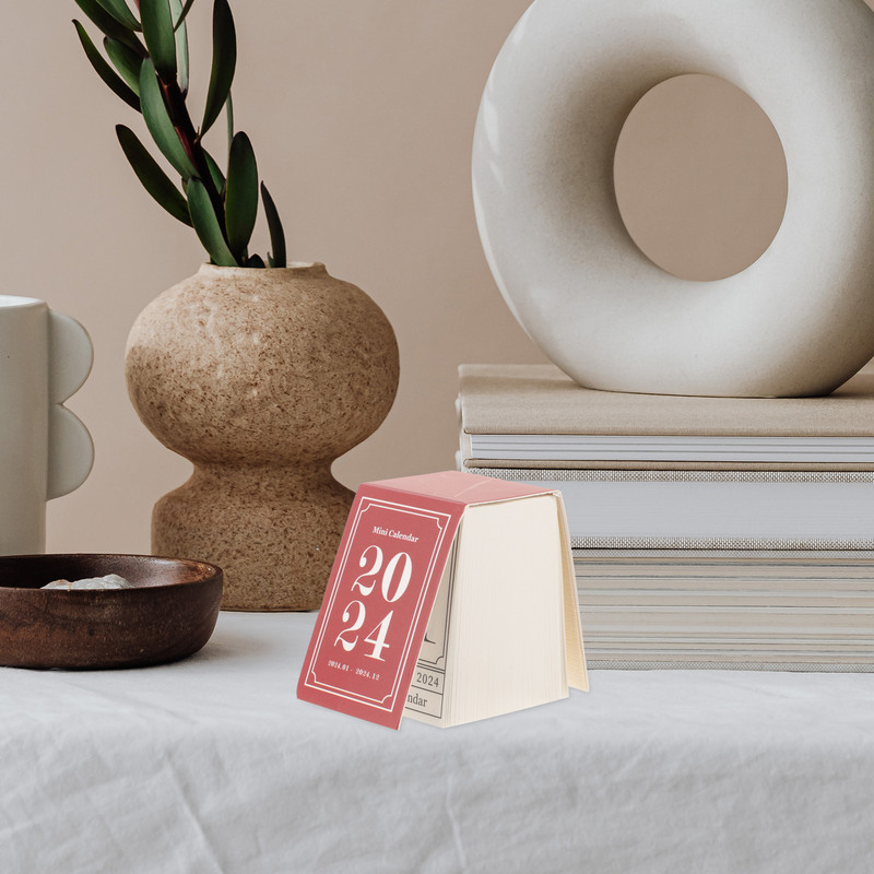 Mini Desk Calendar Καθημερινό Επιτραπέζιο Tearable Clear Printing Πρόγραμμα Προγραμματισμός Delicate