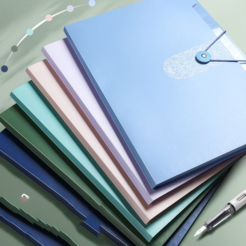 A4-es papír 5/12 rácsok mappa Kézi fájl mappa Szervszervező Tárolótartó Irodai dokumentumtároló eszközök